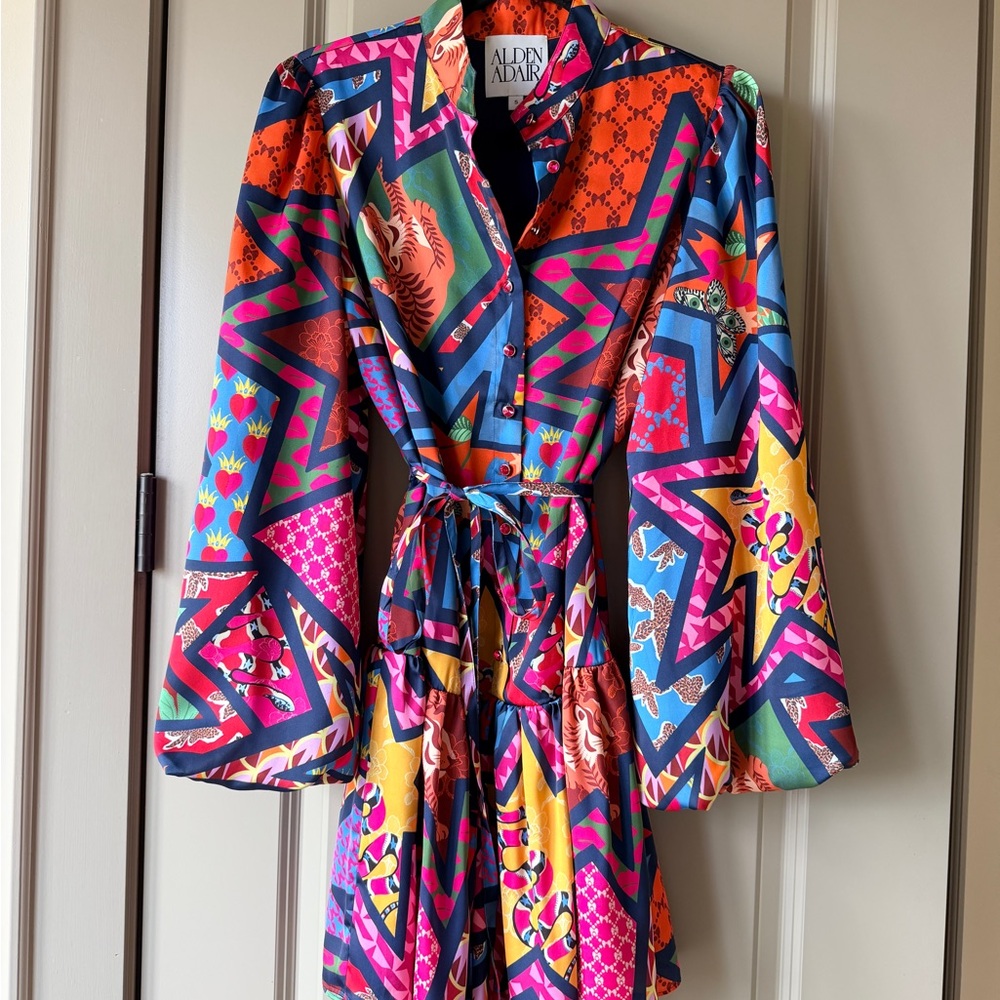 Alden Adair Colorful Geometric Mini Dress